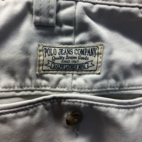 Ralph Lauren Polo Jeans Company Y2K Dad Khaki Tan Shorts 36 - Picture 4 of 4